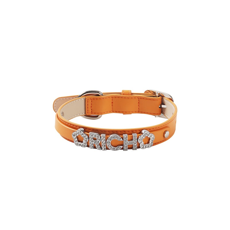UTOPIA LEATHER COLLAR - BESPOKE ALPHABET CHARM
