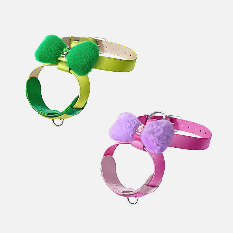 BOWKNOT ADJUSTABLE HARNESS - BARBIE PINK