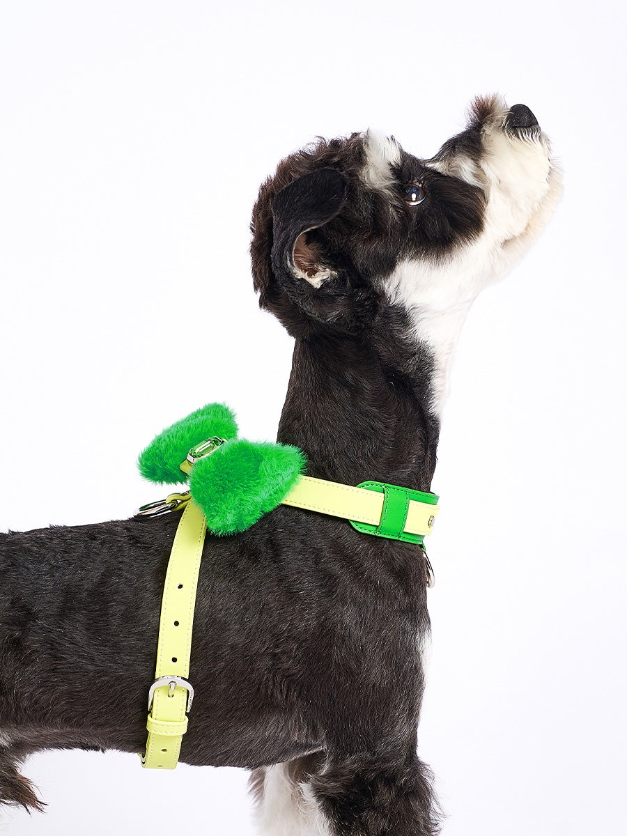 Bowknot Adjustable Harness - Bamboo Green