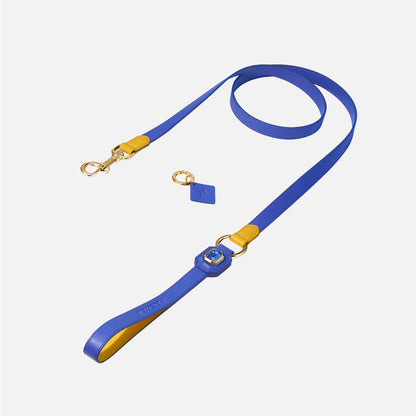 OLYMPUS LEATHER LEASH - COSMOS BLUE