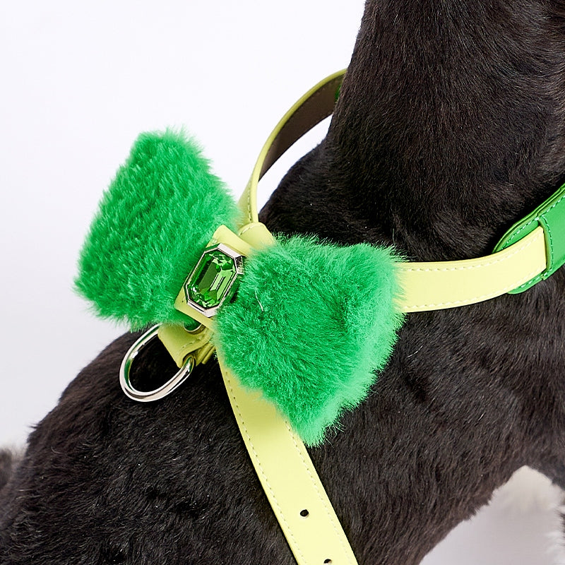 Bowknot Adjustable Harness - Bamboo Green