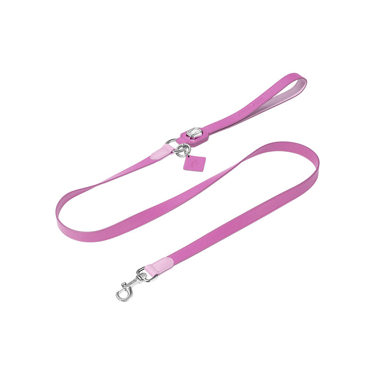 OLYMPUS LEATHER LEASH - BARBIE PINK